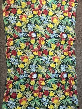 Tropical Floral Maxi scarf - Bold Multi-Color Print